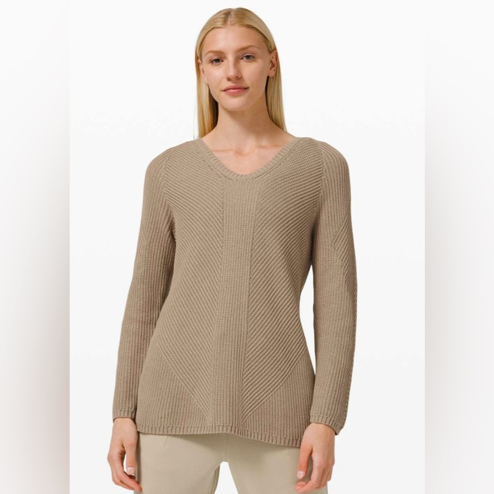 Lululemon Knit Blend Textured Pullover Sweater No size use PTP measurements